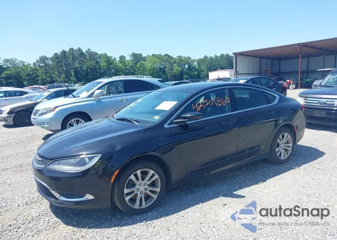 2015 Chrysler 200 Limited z USA, uszkodzony, nr VIN 1C3CCCAB1FN611418